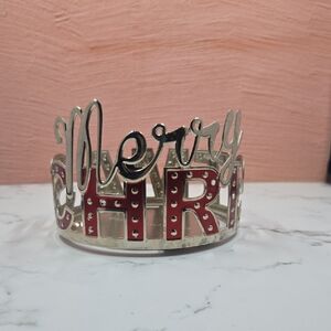 Bath & Body Works Silver Candle Holder